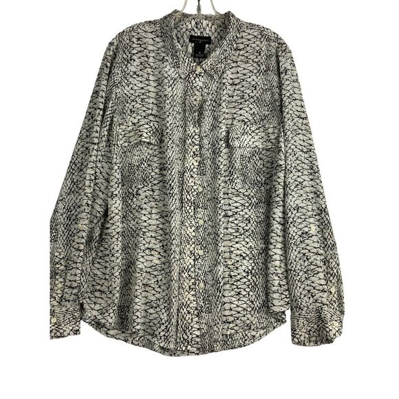 Investments shirt womens 1X 48chest button up long sleeves - Picture 1 of 5